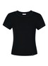 首图 –点击放大 - SILKY MIRACLE - Nude Swarovski Crystal T-Shirt — Black/Size M
