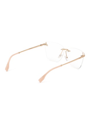 模特儿示范图 - 点击放大 - FENDI - FENDI FIRST CRYSTAL 无框平光眼镜