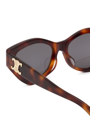 细节 - 点击放大 - CELINE - Triomphe Acetate Cat Eye Sunglasses