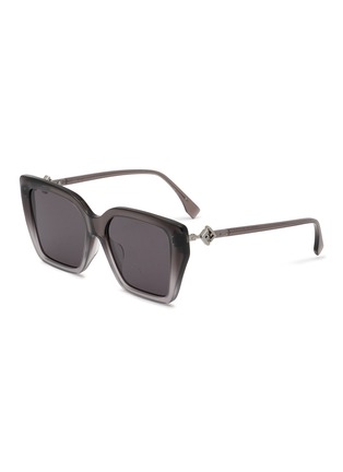 首图 - 点击放大 - FENDI - FF Diamonds Acetate Square Sunglasses