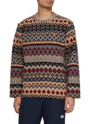 首图 - 点击放大 - DISTRICT VISION - Jacquard Crewneck Knit Sweater