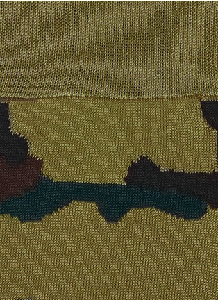 细节 - 点击放大 - VALENTINO GARAVANI - Camouflage cotton blend socks