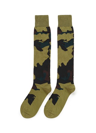首图 - 点击放大 - VALENTINO GARAVANI - Camouflage cotton blend socks