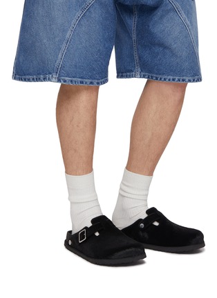 模特儿示范图 - 点击放大 - BIRKENSTOCK 1774 - 1774 Boston Pony Hair Mules
