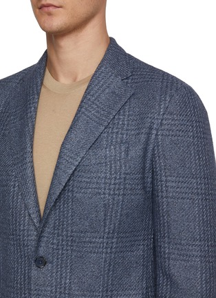  - EQUIL - Jack Single Breasted Plaid Garment Dyed Blazer