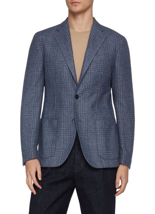 首图 - 点击放大 - EQUIL - Jack Single Breasted Plaid Garment Dyed Blazer