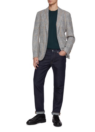 模特儿示范图 - 点击放大 - EQUIL - Jack Single Breasted Plaid Blazer