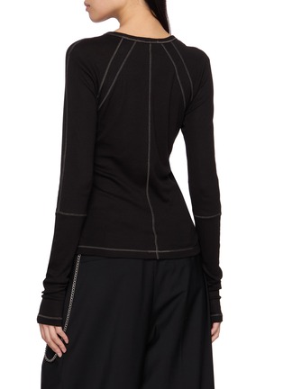 背面 - 点击放大 - HELMUT LANG - 撞色缝线上衣