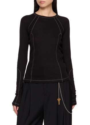 首图 - 点击放大 - HELMUT LANG - 撞色缝线上衣