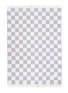 细节 –点击放大 - MAISON DEUX - Checkerboard Blanket — Lilac/White