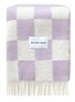 首图 –点击放大 - MAISON DEUX - Checkerboard Blanket — Lilac/White