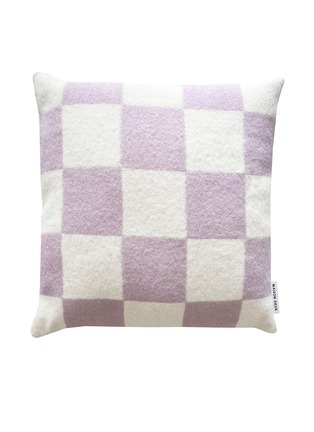 首图 –点击放大 - MAISON DEUX - Checkerboard Cushion Cover — Lilac/White