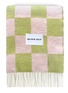 首图 –点击放大 - MAISON DEUX - Checkerboard Blanket — Kiwi/Pink