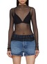 首图 - 点击放大 - FREE PEOPLE - Minding My Business Long Sleeve Sheer Top