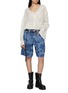 模特儿示范图 - 点击放大 - FREE PEOPLE - Montana Printed Denim Shorts
