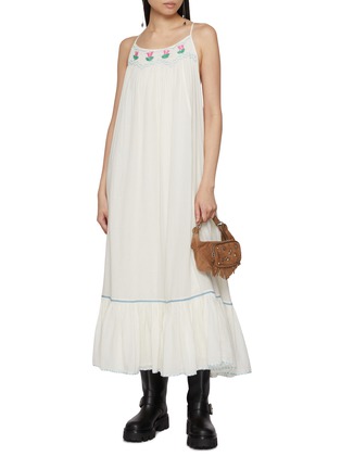 模特儿示范图 - 点击放大 - FREE PEOPLE - Tip Toeing Tulip Midi Dress