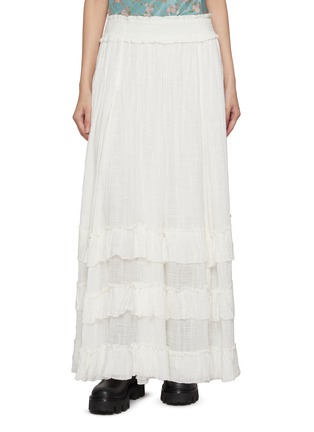 首图 - 点击放大 - FREE PEOPLE - Brynn Ruffle Maxi Skirt