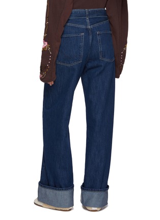 背面 - 点击放大 - FREE PEOPLE - East Bay Cuffed Dark Wash Jeans