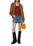 模特儿示范图 - 点击放大 - FREE PEOPLE - Evermore Lace Trim Long Sleeve Top