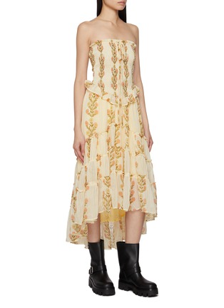 细节 - 点击放大 - FREE PEOPLE - Alejandra Floral Print Midi Dress