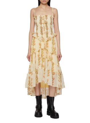 首图 - 点击放大 - FREE PEOPLE - Alejandra Floral Print Midi Dress