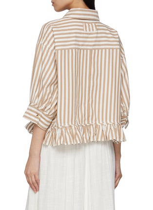背面 - 点击放大 - FREE PEOPLE - Bailey Striped Cotton Shirt