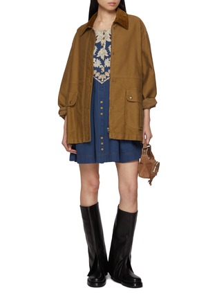 模特儿示范图 - 点击放大 - FREE PEOPLE - Orson Printed Mini Dress