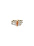 首图 - 点击放大 - JOHN HARDY - Spear 18K Gold Diamond Garnet Gold Double Coil Ring — Size 8