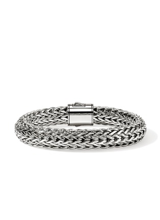 细节 - 点击放大 - JOHN HARDY - Icon Sterling Silver Diamond Large Bracelet — Size US