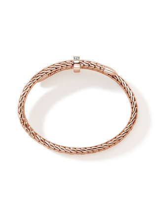 细节 - 点击放大 - JOHN HARDY - Spear 14K Rose Gold Diamond Flex Cuff — Size S