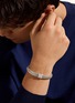  - JOHN HARDY - Icon Sterling Silver Diamond Large Bracelet — Size UM