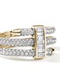 细节 - 点击放大 - JOHN HARDY - Spear 18K Gold Diamond Double Coil Ring — Size 7