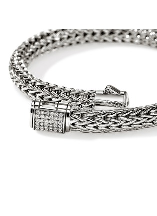 细节 - 点击放大 - JOHN HARDY - Icon Sterling Silver Diamond Small Bracelet — Size US