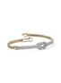 细节 - 点击放大 - JOHN HARDY - Love Knot 14K Gold Diamond Pavé Chain Double Row Bracelet — Size UM