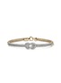 首图 - 点击放大 - JOHN HARDY - Love Knot 14K Gold Diamond Pavé Chain Double Row Bracelet — Size UM