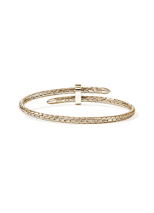 细节 - 点击放大 - JOHN HARDY - Spear 14K Gold Diamond Flex Cuff — Size M