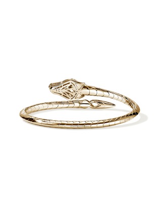 细节 - 点击放大 - JOHN HARDY - Naga 14K Gold Diamond Cuff — Size S