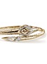  - JOHN HARDY - Naga 14K Gold Diamond Cuff — Size S