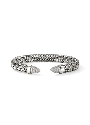首图 - 点击放大 - JOHN HARDY - Spear 50 Sterling Silver Diamond Flex Cuff — Size M