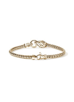 细节 - 点击放大 - JOHN HARDY - Legends Naga 14K Gold Diamond Pavé Slim Chain Bracelet — Size US