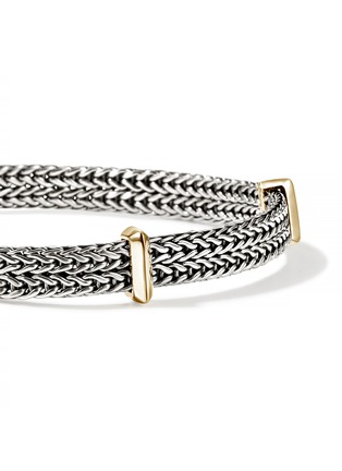 细节 - 点击放大 - JOHN HARDY - Icon Link 14K Gold Sterling Silver Flat Chain Bracelet — Size US