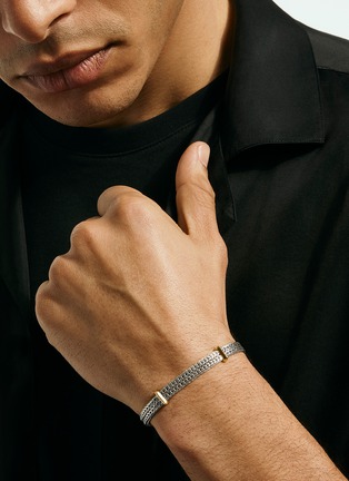细节 - 点击放大 - JOHN HARDY - Icon Link 14K Gold Sterling Silver Flat Chain Bracelet — Size US