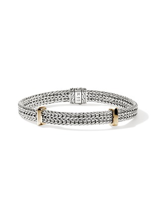 首图 - 点击放大 - JOHN HARDY - Icon Link 14K Gold Sterling Silver Flat Chain Bracelet — Size US