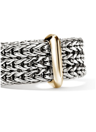 细节 - 点击放大 - JOHN HARDY - Icon Link 14K Gold Sterling Silver Band Ring — Size 7
