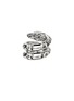 细节 - 点击放大 - JOHN HARDY - Legends Naga Sterling Silver Diamond Pavé Sapphire Double Wrap Ring — Size 8