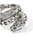 细节 - 点击放大 - JOHN HARDY - Legends Naga Sterling Silver Diamond Pavé Sapphire Double Wrap Ring — Size 8