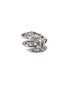 首图 - 点击放大 - JOHN HARDY - Legends Naga Sterling Silver Diamond Pavé Sapphire Double Wrap Ring — Size 8