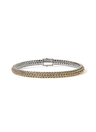 细节 - 点击放大 - JOHN HARDY - Icon 14K Gold Sterling Silver Extra Small Reversible Bracelet — Size UM BG