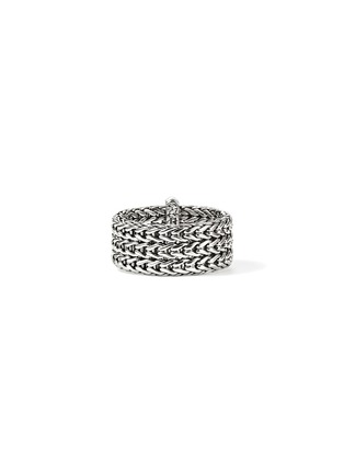 细节 - 点击放大 - JOHN HARDY - Icon Link Sterling Silver Band Ring — Size 9