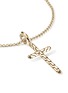 细节 - 点击放大 - JOHN HARDY - JH Essentials Spiritual 14K Gold Cross Pendant Rolo Chain Necklace — Size 16-18